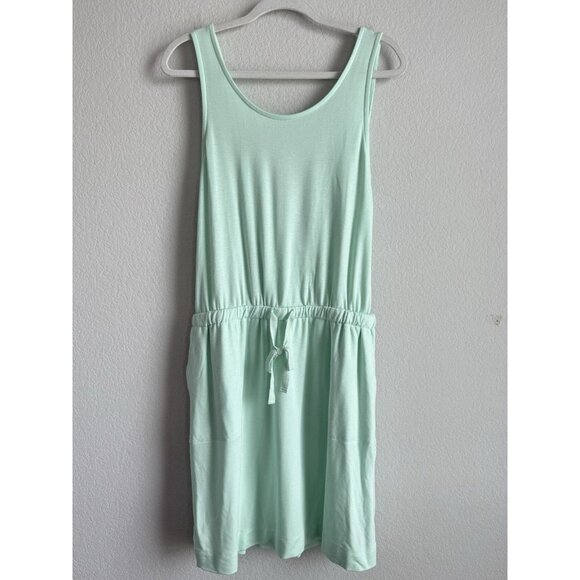 Lou & Grey Womens Medium Signaturesoft Lite Mint Crossover Back Pocket Dress NEW - Picture 6 of 14